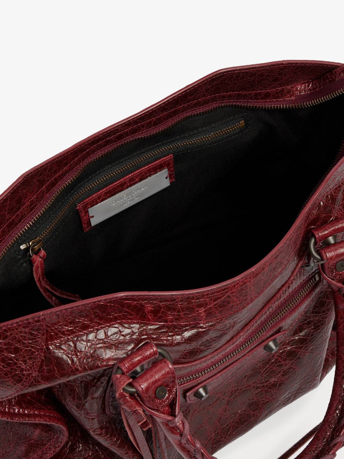 Balenciaga Le City Medium leather handbag - Merlot