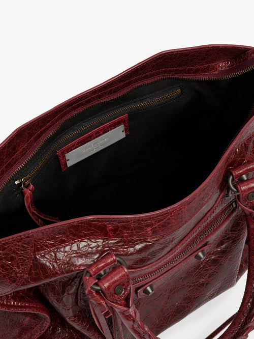 Balenciaga Le City Medium leather handbag - Merlot