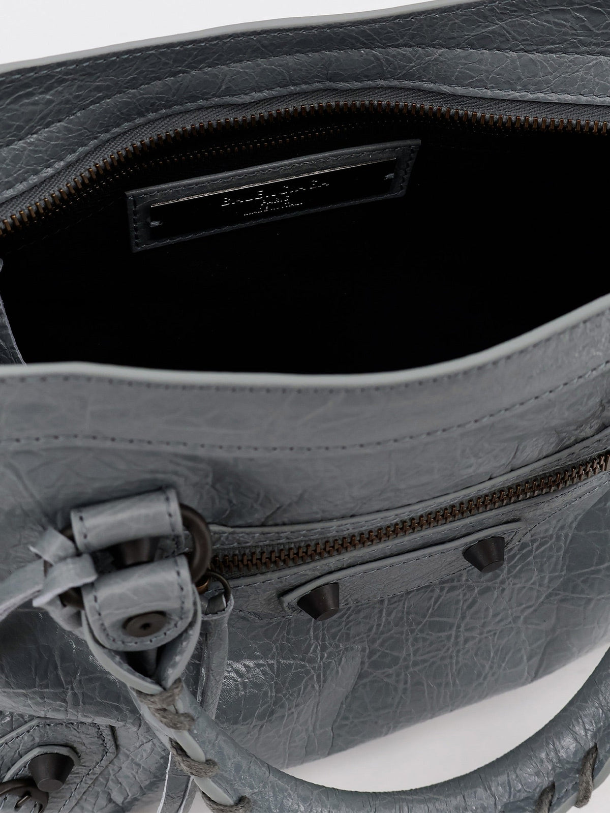Balenciaga Le City Bag S leather crossbody bag - Bluegrey
