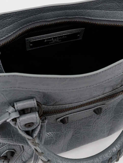 Balenciaga Le City Bag S leather crossbody bag - Bluegrey