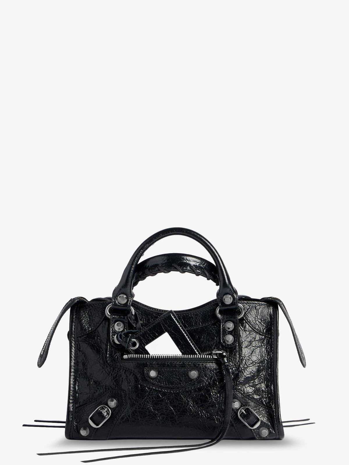 Balenciaga Le City Mini Arena Leather handbag - Black