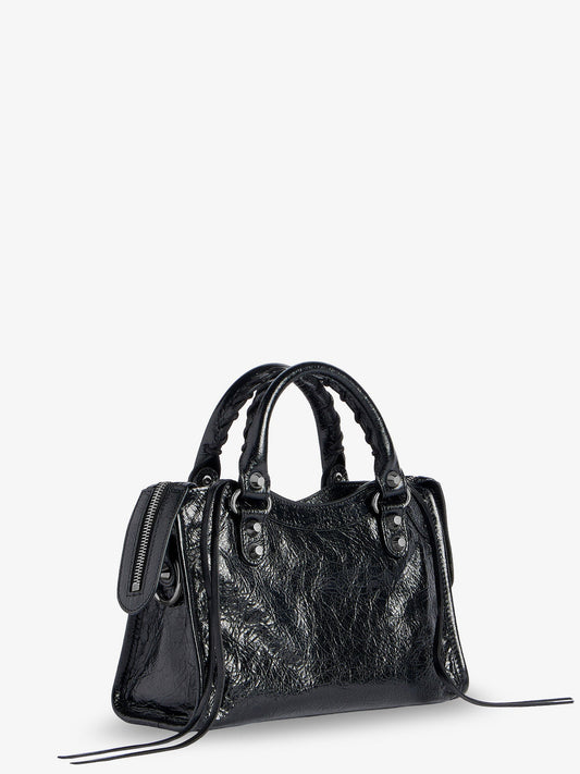 Balenciaga Le City Mini Arena Leather handbag - Black