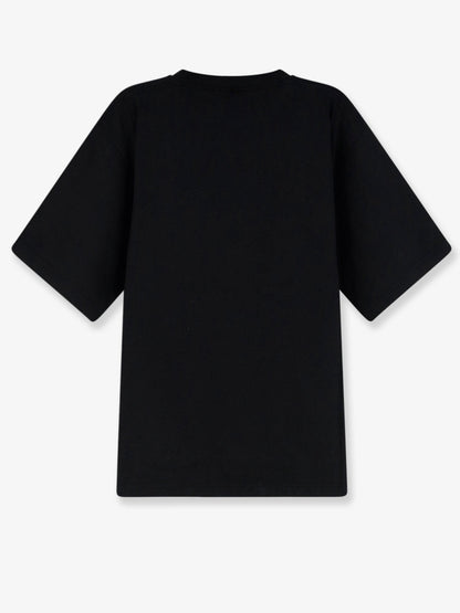 Balenciaga Cotton T-shirt with front logo print - Black