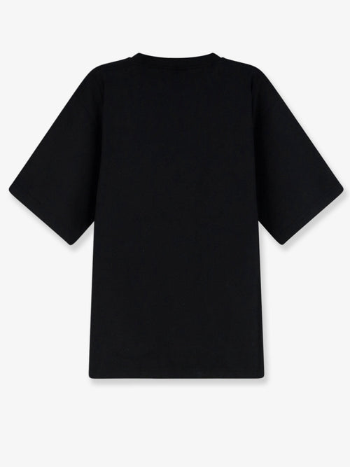 Balenciaga Cotton T-shirt with front logo print - Black