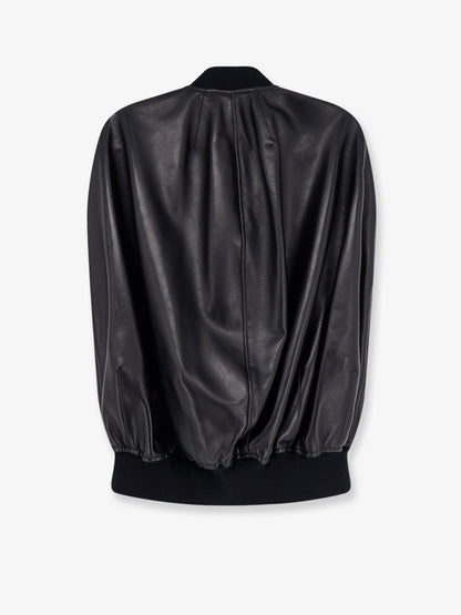 Balenciaga Sleeveless leather jacket - Black