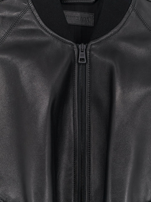 Balenciaga Sleeveless leather jacket - Black