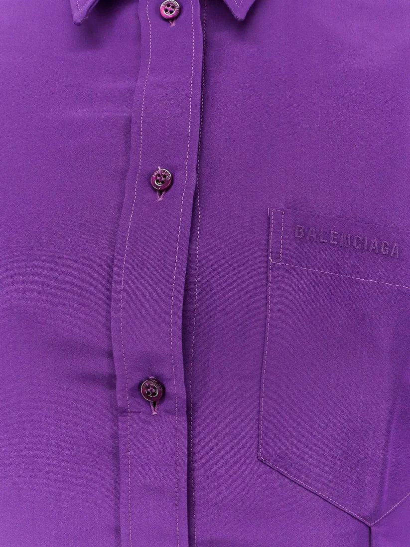 BALENCIAGA - Silk shantung shirt