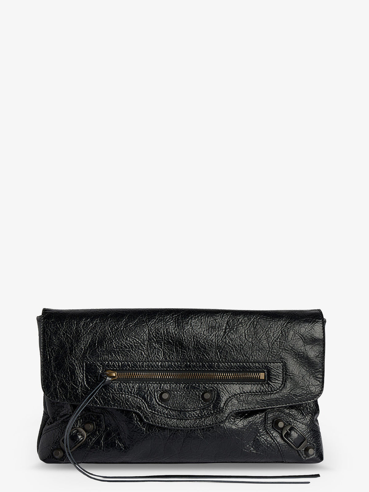 Balenciaga Le City leather clutch bag - Black
