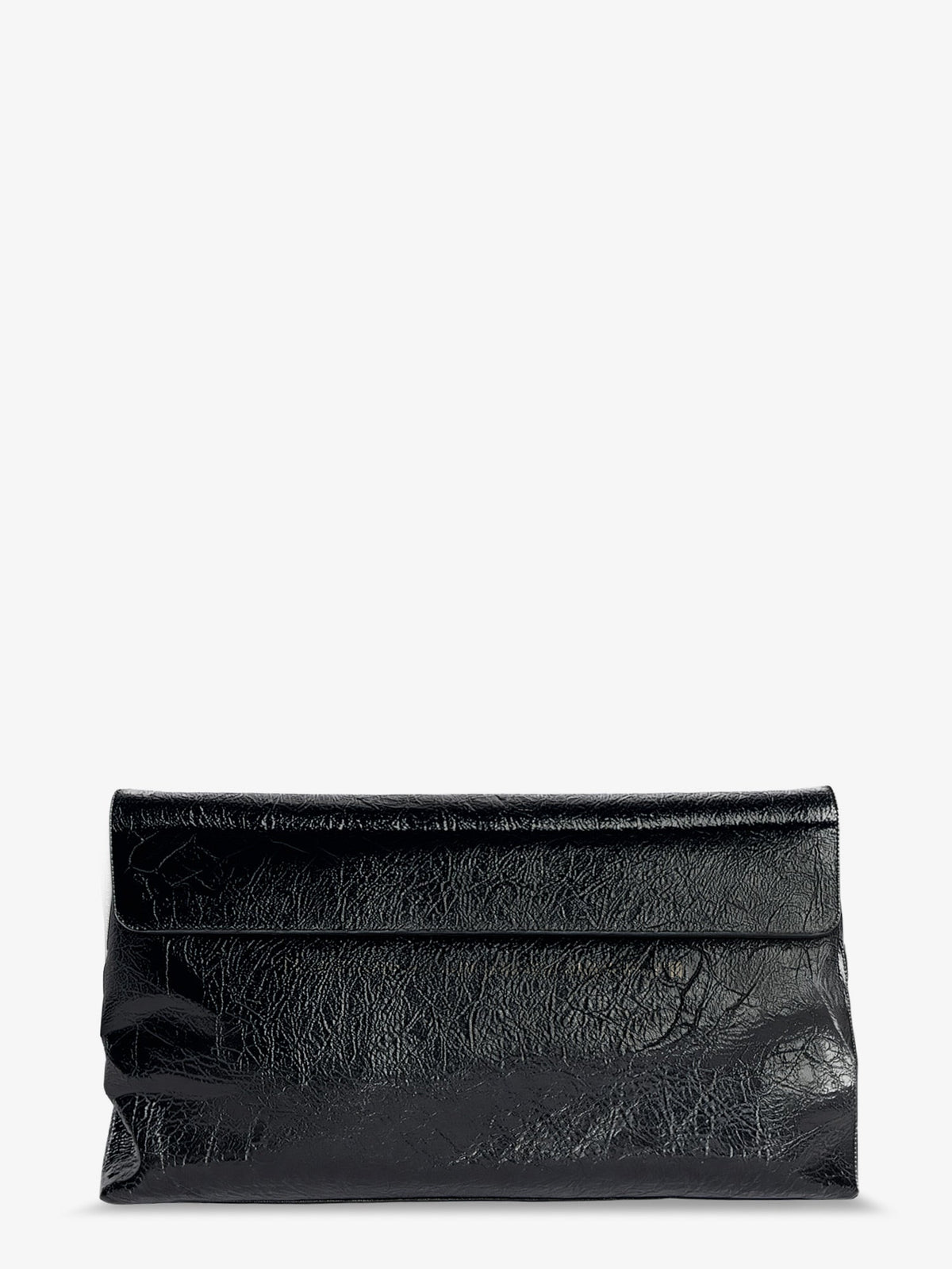 Balenciaga Le City leather clutch bag - Black