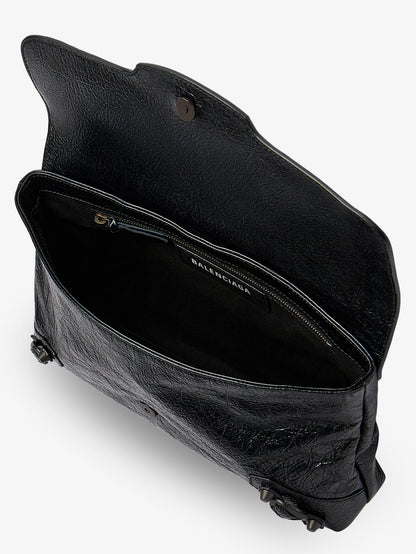 Balenciaga Le City leather clutch bag - Black