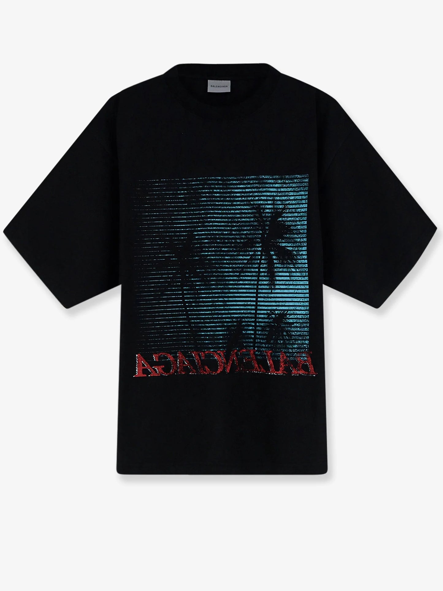 BALENCIAGA - Cotton T-shirt with front print