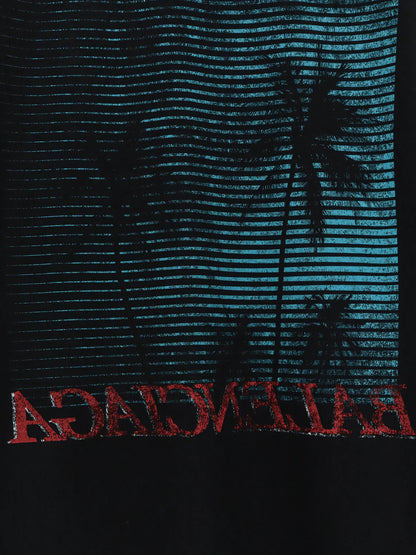 BALENCIAGA - Cotton T-shirt with front print
