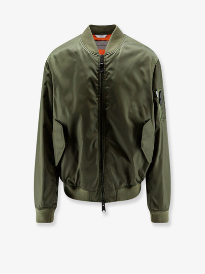 Balenciaga Nylon bomber with orange lining - Khaki