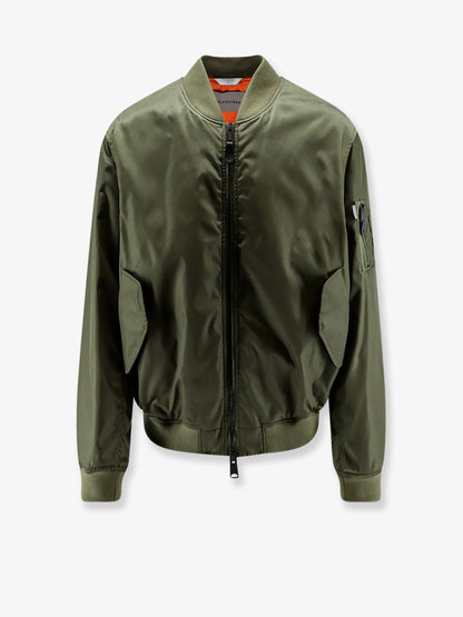 BALENCIAGA - Nylon bomber with orange lining