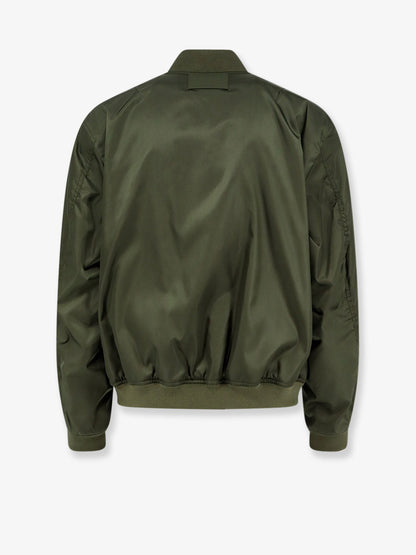 Balenciaga Nylon bomber with orange lining - Khaki