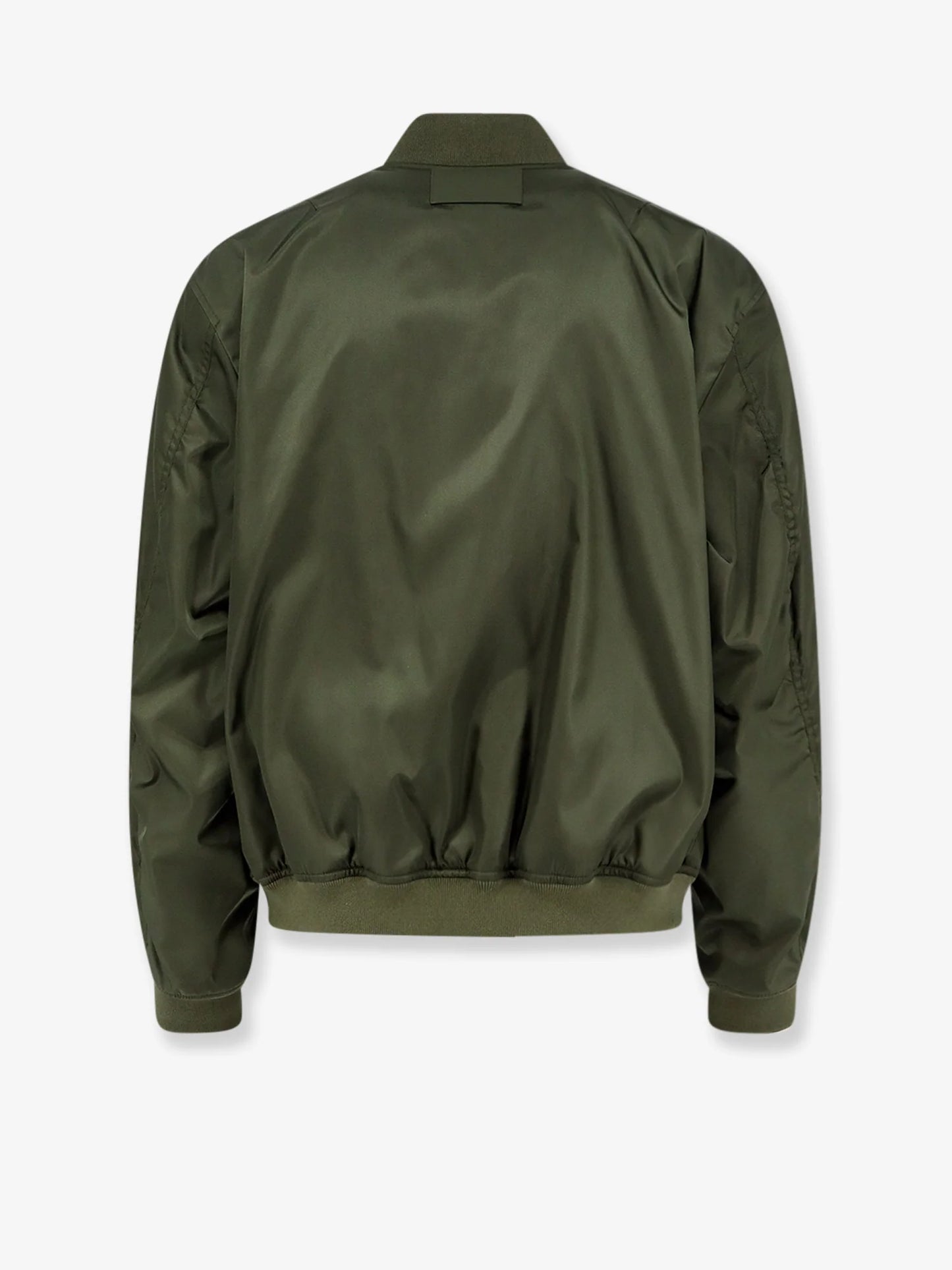 BALENCIAGA - Nylon bomber with orange lining