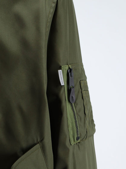 Balenciaga Nylon bomber with orange lining - Khaki