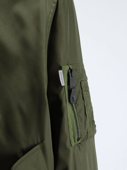 BALENCIAGA - Nylon bomber with orange lining