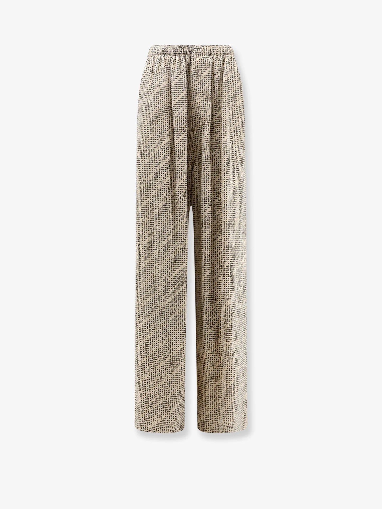 BALENCIAGA - Monogram silk trousers