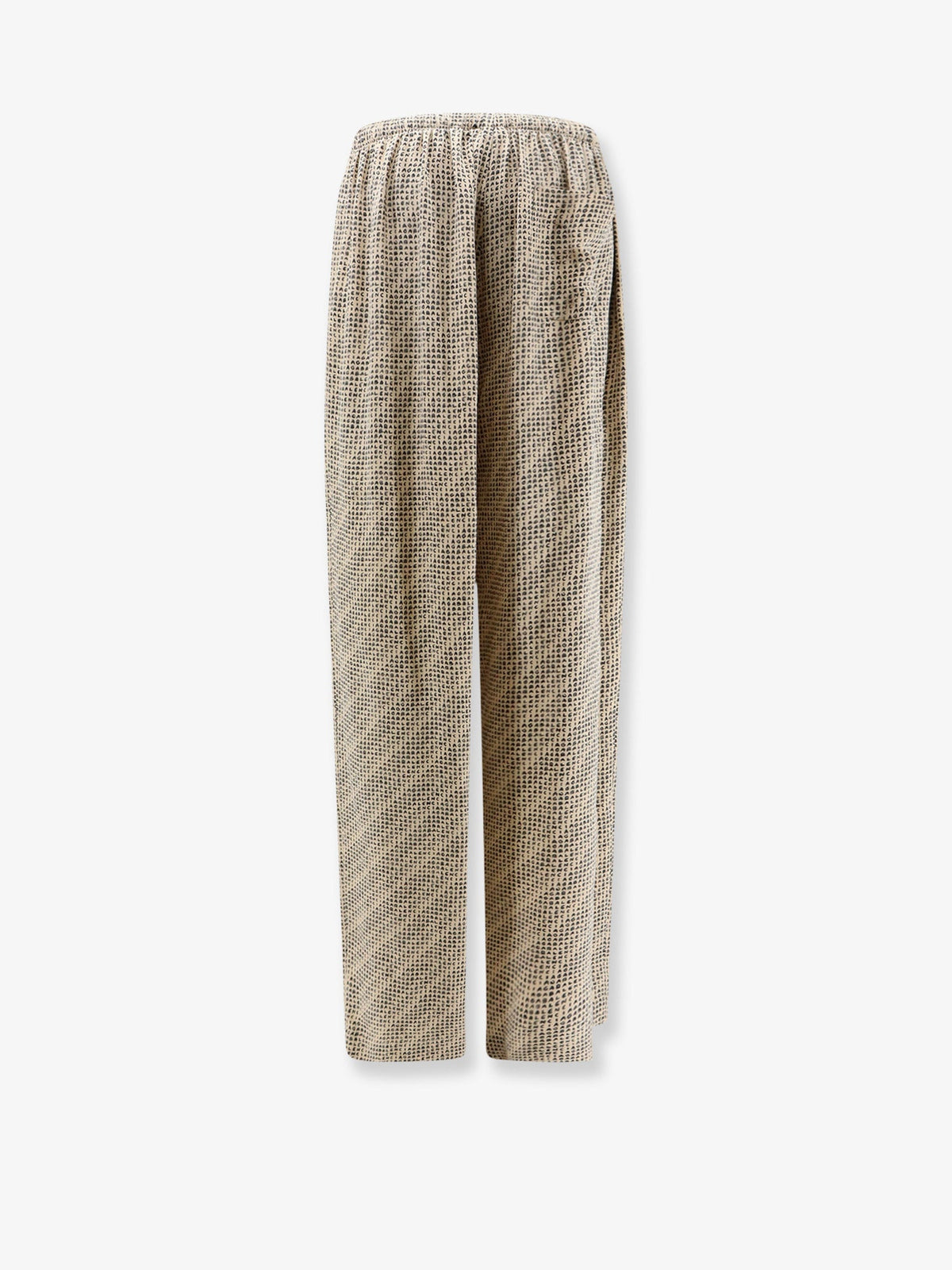 Balenciaga Monogram silk trousers - Beigeblack