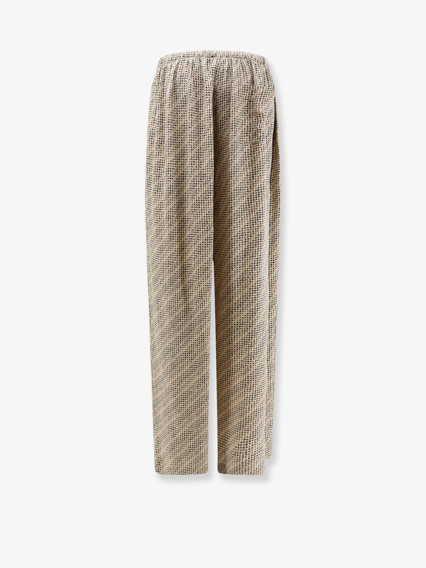 BALENCIAGA - Monogram silk trousers