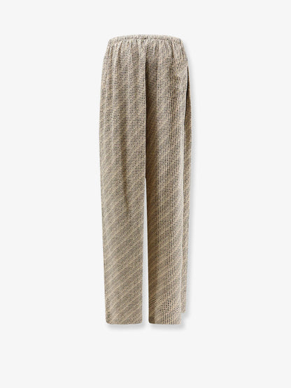 BALENCIAGA - Monogram silk trousers
