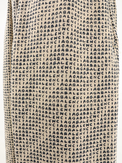 BALENCIAGA - Monogram silk trousers