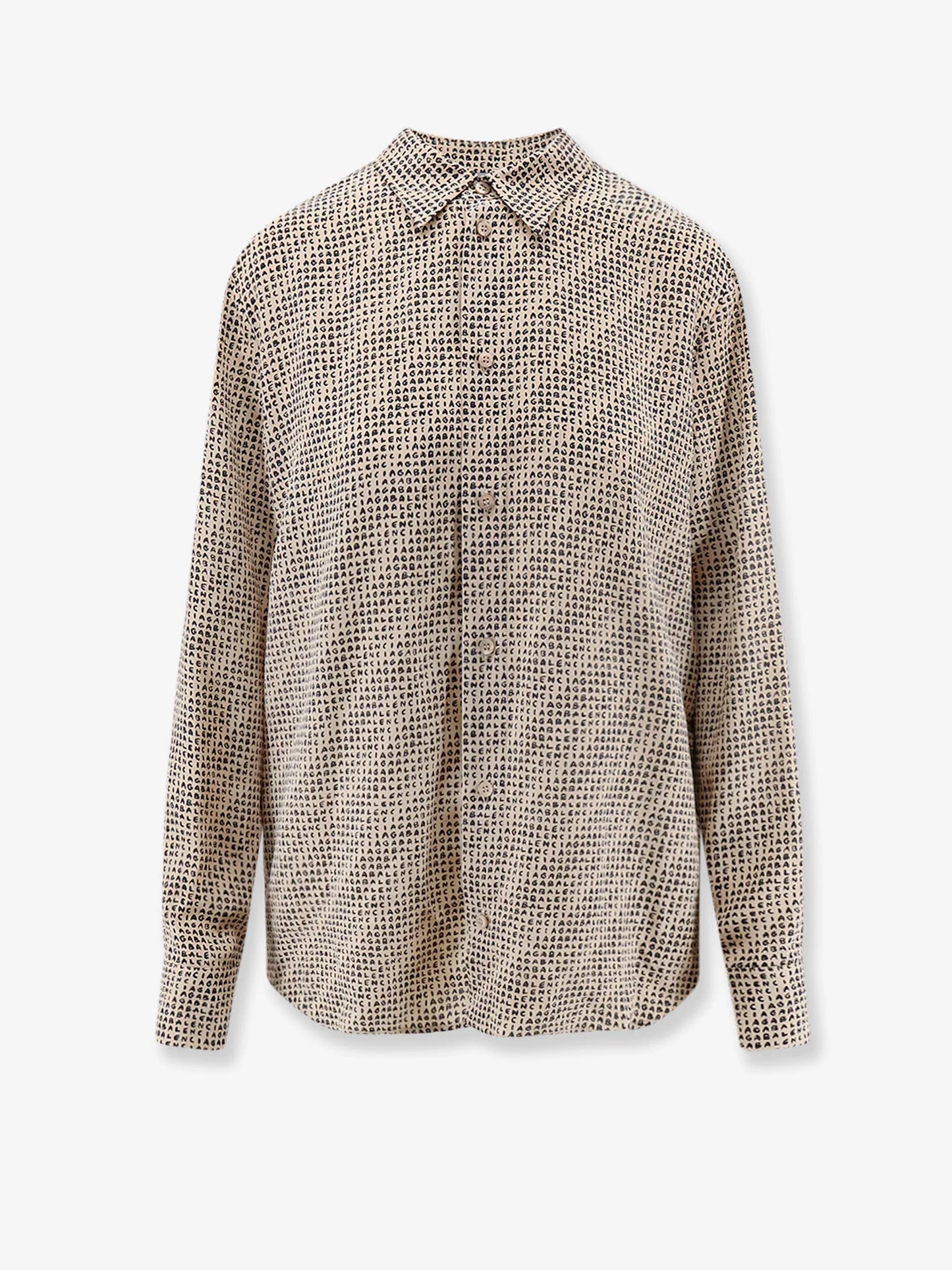 BALENCIAGA - All Over Print Silk Shirt