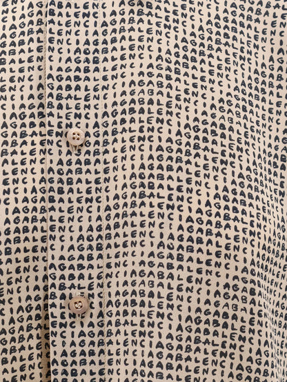 BALENCIAGA - All Over Print Silk Shirt