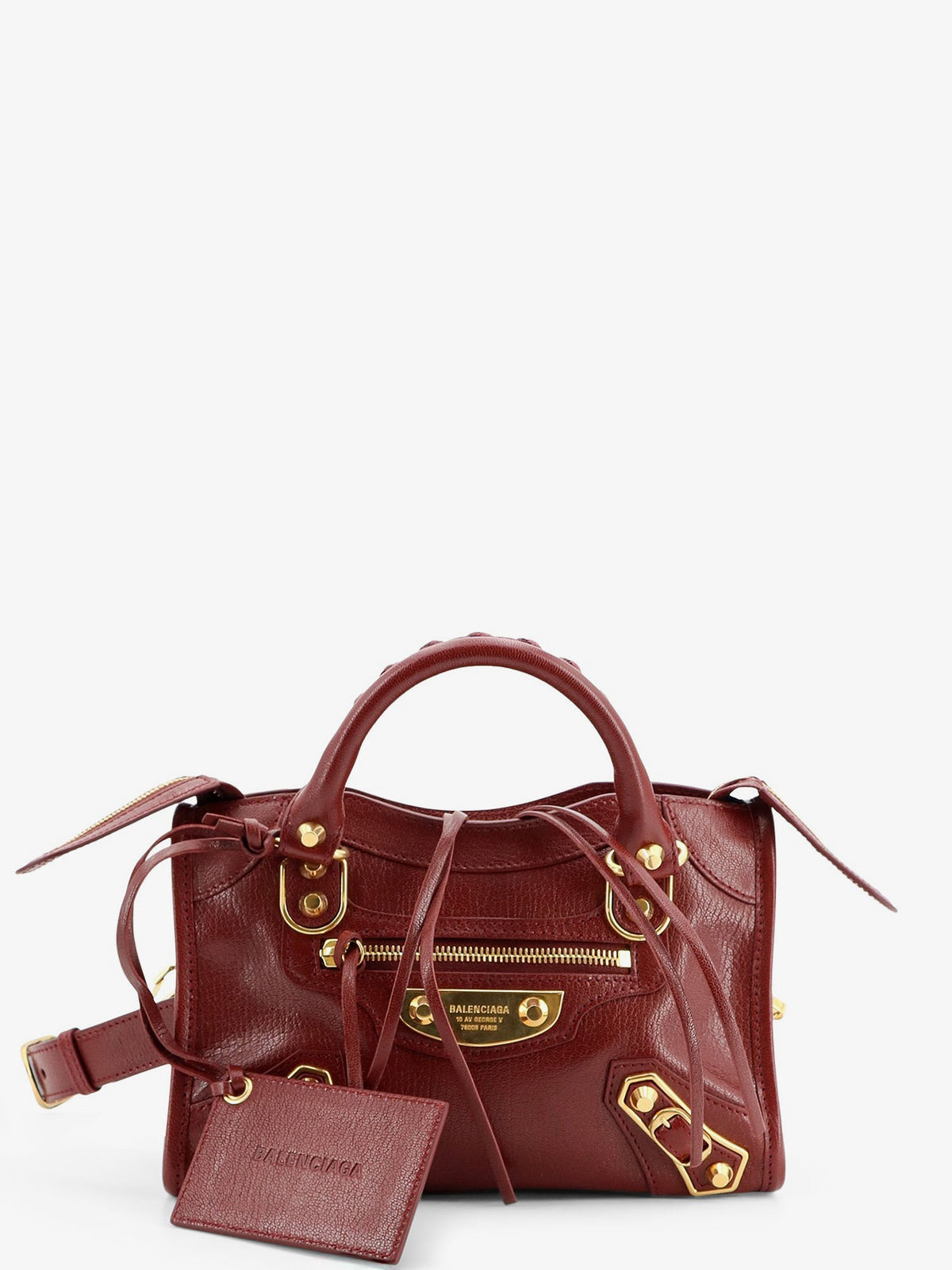 Balenciaga Le City Uptown Mini leather handbag - Ruby