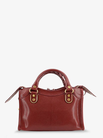 Balenciaga Le City Uptown Mini leather handbag - Ruby