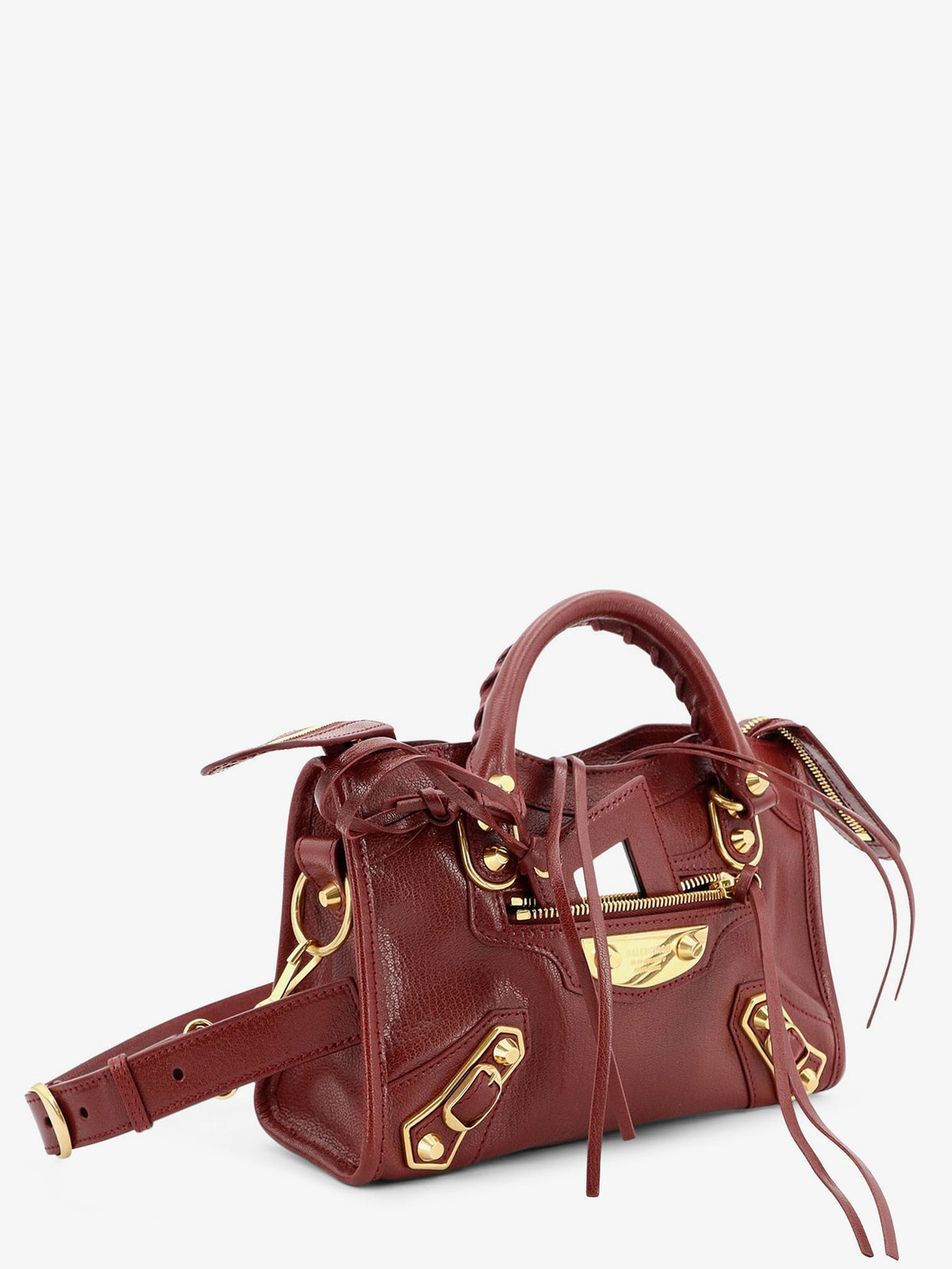Balenciaga Le City Uptown Mini leather handbag - Ruby