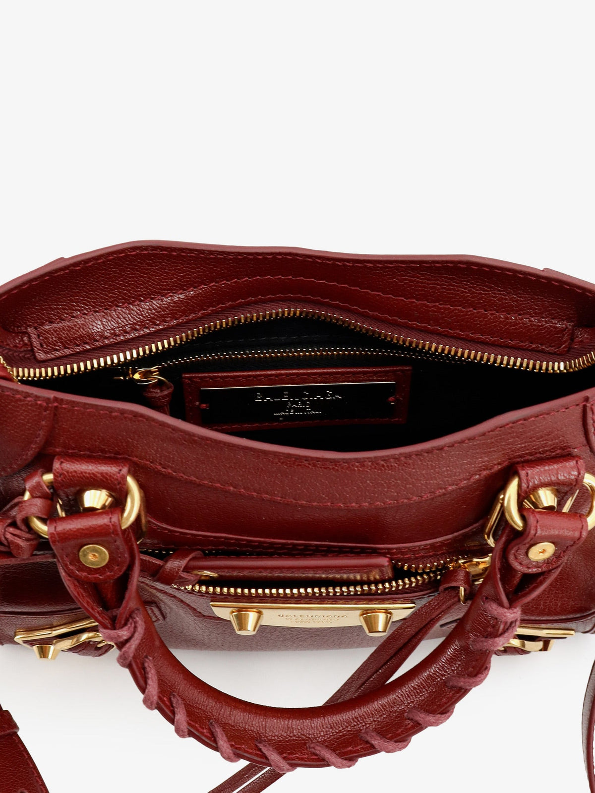 Balenciaga Le City Uptown Mini leather handbag - Ruby