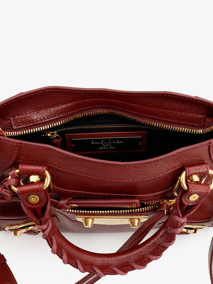 Balenciaga Le City Uptown Mini leather handbag - Ruby