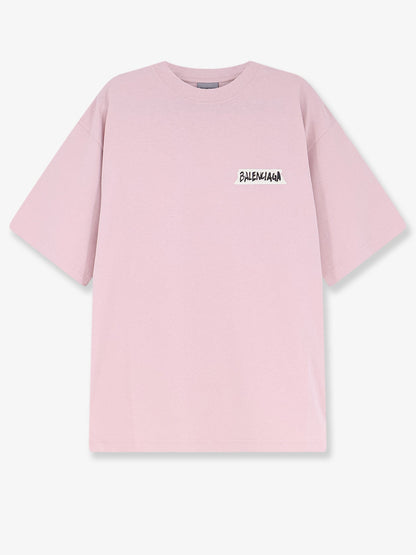 Balenciaga Cotton T-Shirt - Pink