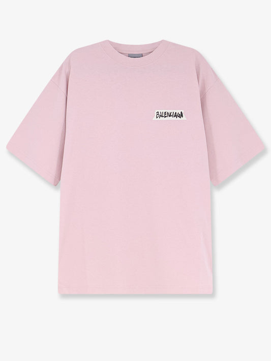 Balenciaga Cotton T-Shirt - Pink