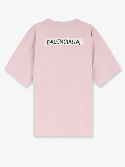 Balenciaga Cotton T-Shirt - Pink