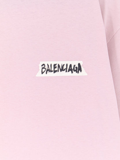 Balenciaga Cotton T-Shirt - Pink
