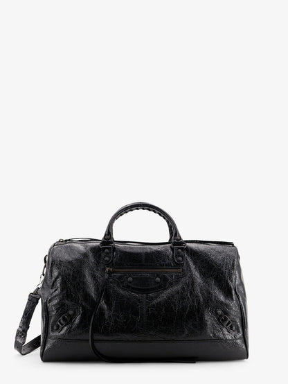 Balenciaga Le City Boston L Leather Handbag - Black