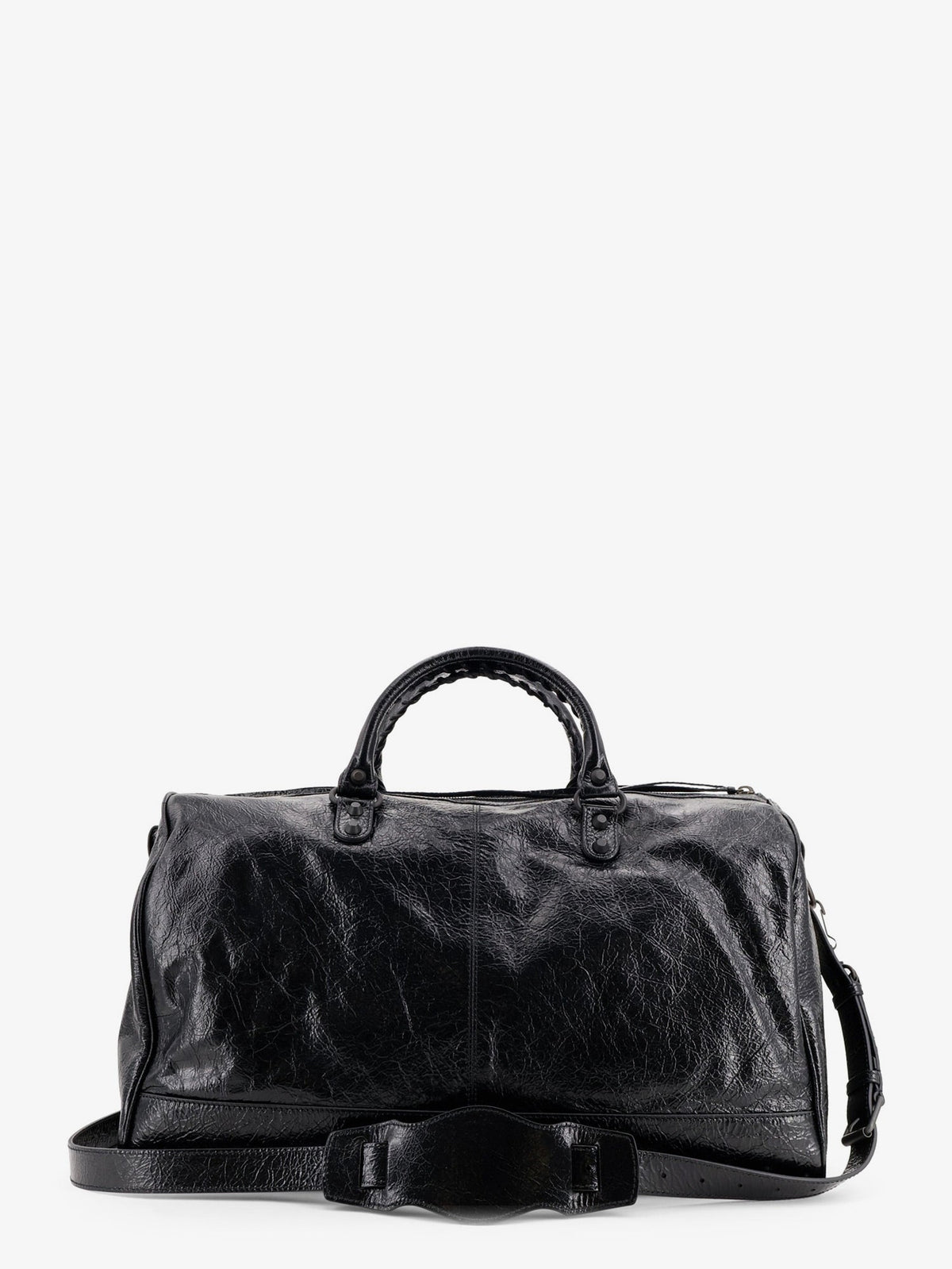 Balenciaga Le City Boston L Leather Handbag - Black