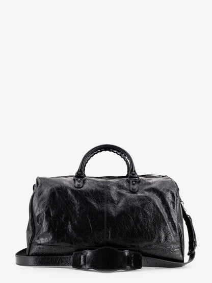 Balenciaga Le City Boston L Leather Handbag - Black