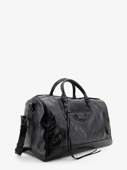 Balenciaga Le City Boston L Leather Handbag - Black