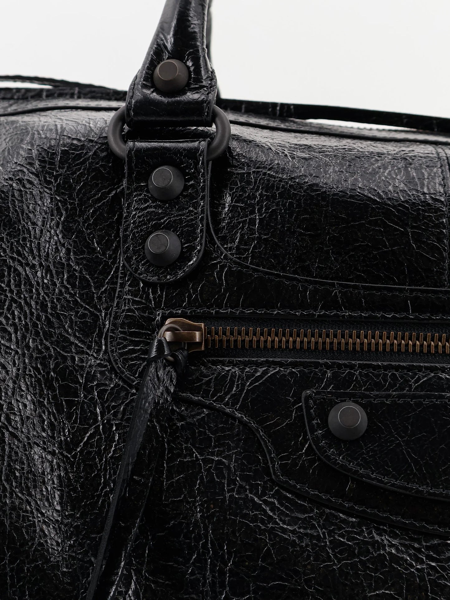 BALENCIAGA - Le City Boston L Leather Handbag