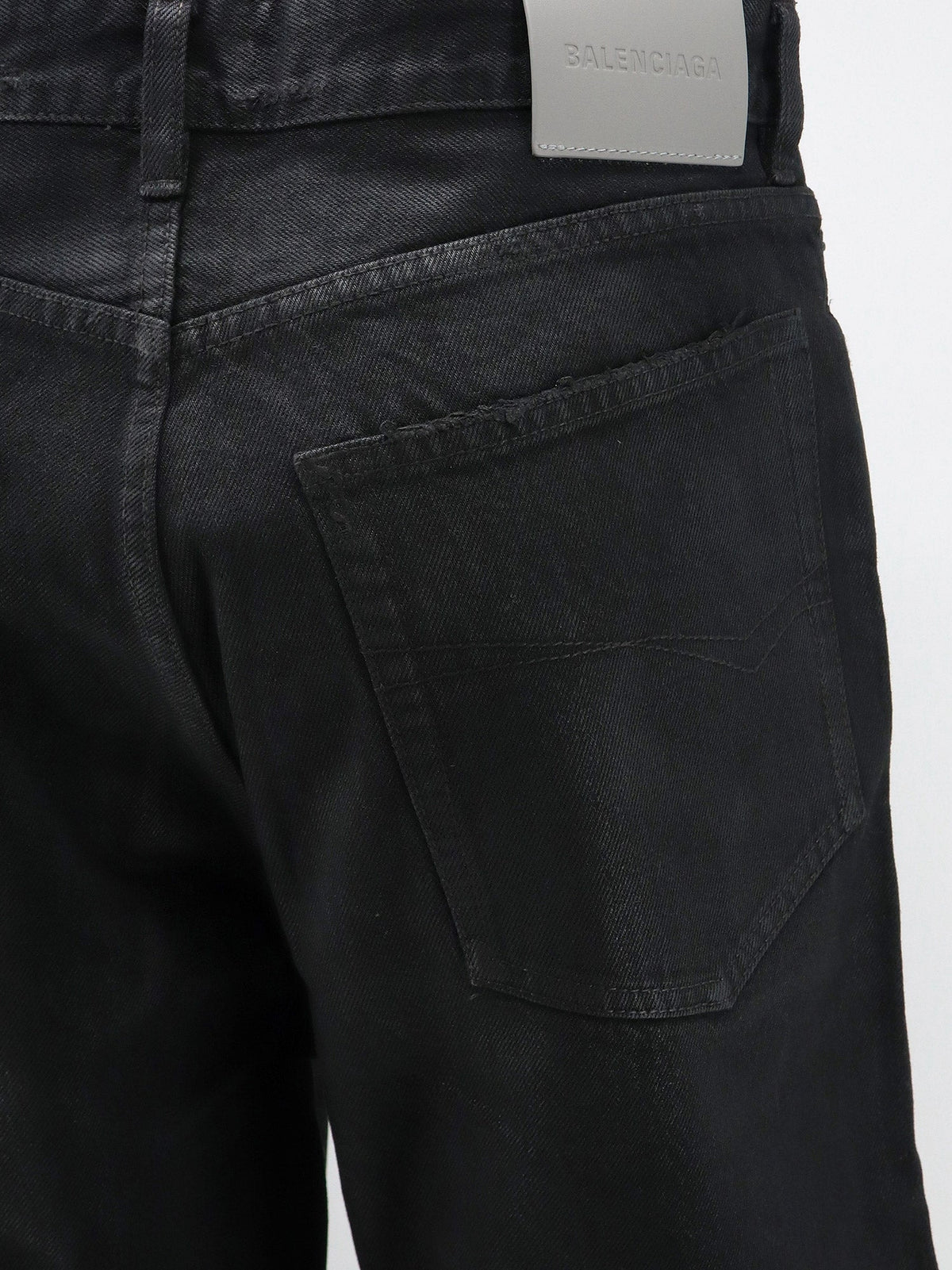 Balenciaga Biologic cotton five pockets trousers - Washed Black