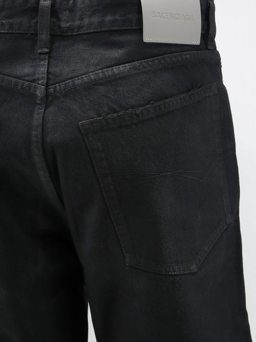 Balenciaga Biologic cotton five pockets trousers - Washed Black