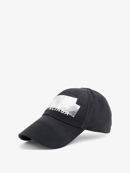 Balenciaga Cotton Baseball Cap - Black