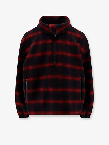 Balenciaga Slip-On madras wool jacket - Redblack