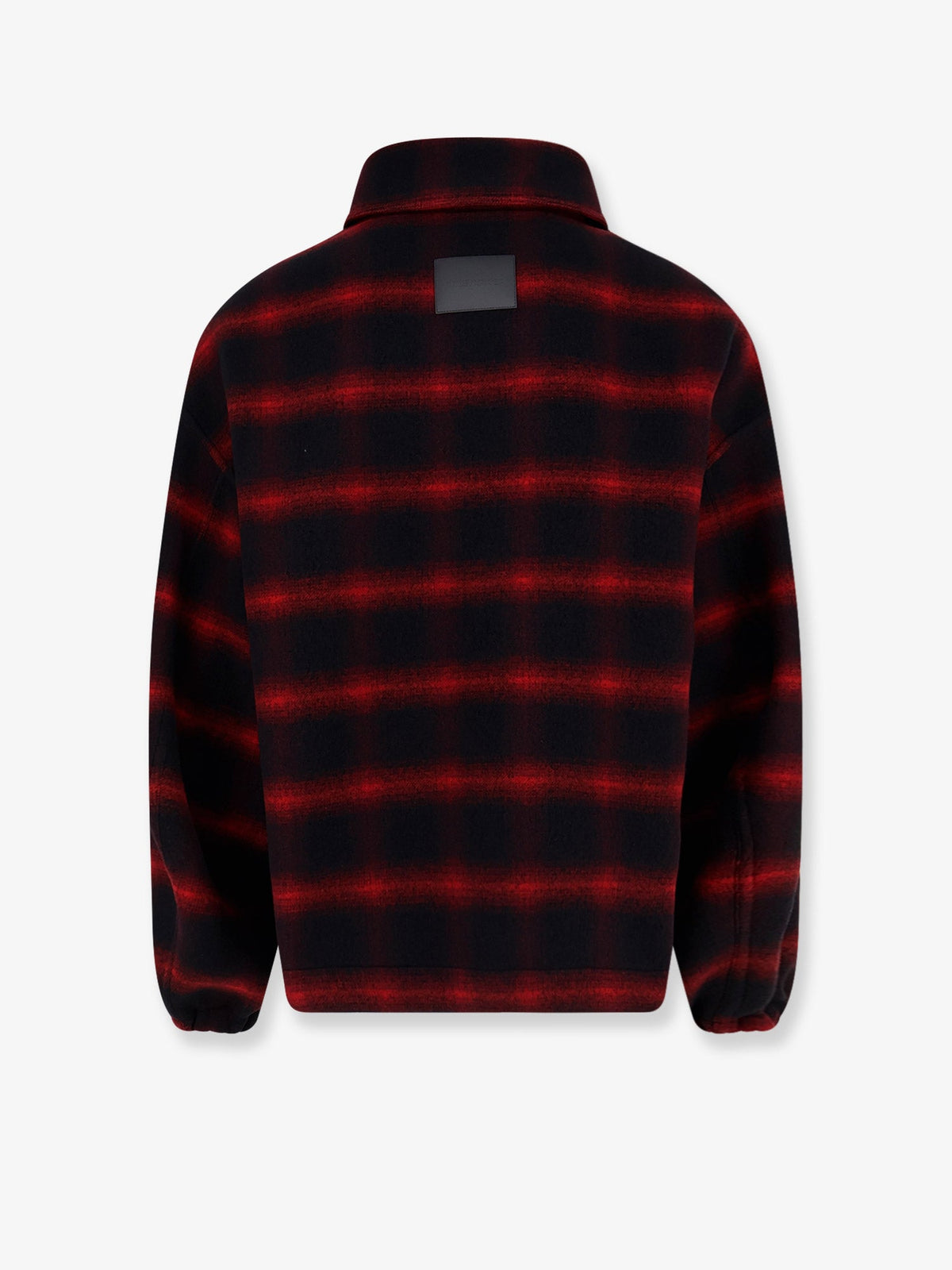 Balenciaga Slip-On madras wool jacket - Redblack