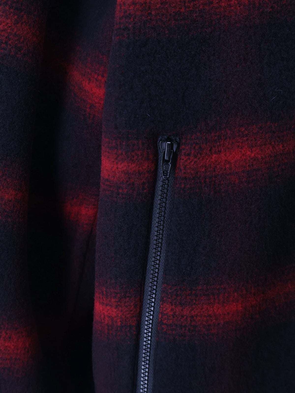 Balenciaga Slip-On madras wool jacket - Redblack