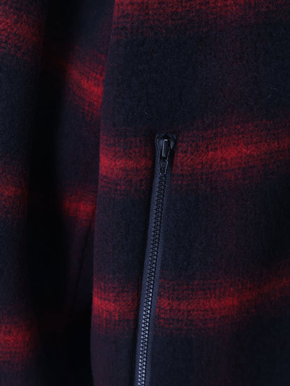 Balenciaga Slip-On madras wool jacket - Redblack